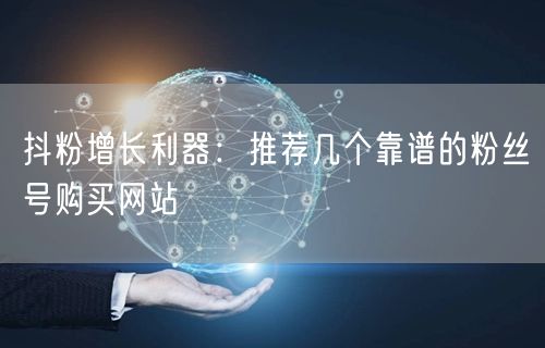 抖粉增长利器：推荐几个靠谱的粉丝号购买网站