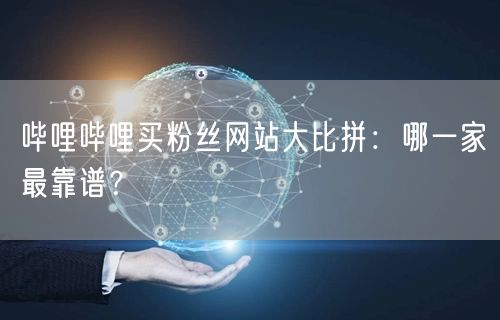 哔哩哔哩买粉丝网站大比拼：哪一家最靠谱？