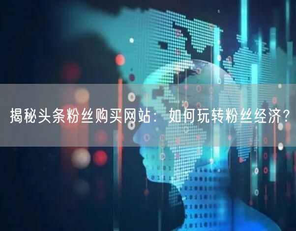 揭秘头条粉丝购买网站：如何玩转粉丝经济？
