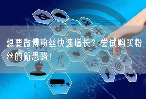 想要微博粉丝快速增长？尝试购买粉丝的新思路！