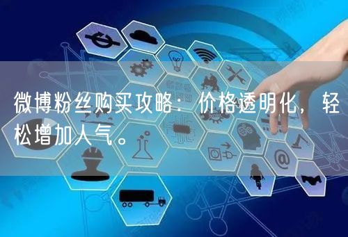 微博粉丝购买攻略：价格透明化，轻松增加人气。