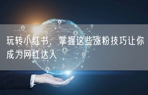 玩转小红书，掌握这些涨粉技巧让你成为网红达人