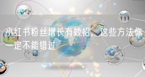小红书粉丝增长有妙招，这些方法你一定不能错过