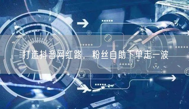 打造抖音网红路，粉丝自助下单走一波