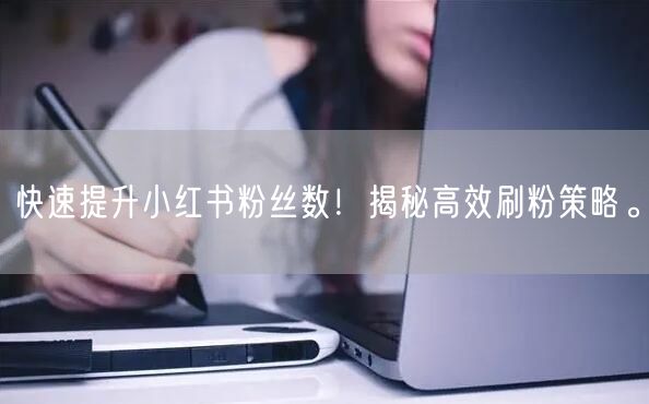 快速提升小红书粉丝数！揭秘高效刷粉策略。