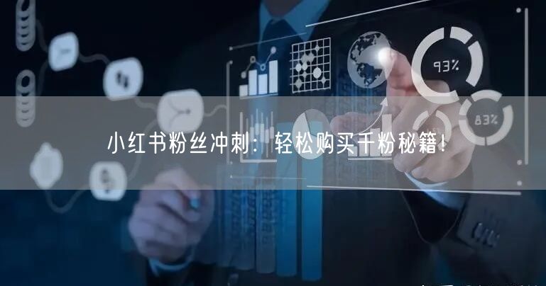 小红书粉丝冲刺：轻松购买千粉秘籍！