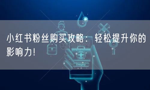 小红书粉丝购买攻略：轻松提升你的影响力！