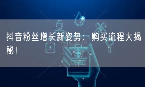 抖音粉丝增长新姿势：购买流程大揭秘！