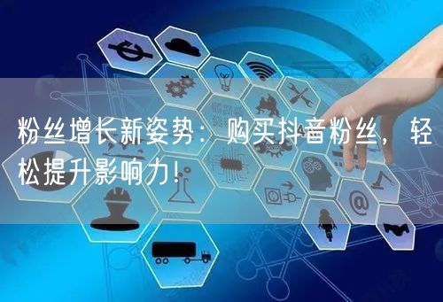 粉丝增长新姿势：购买抖音粉丝，轻松提升影响力！
