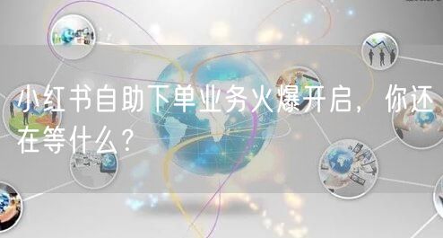 小红书自助下单业务火爆开启，你还在等什么？
