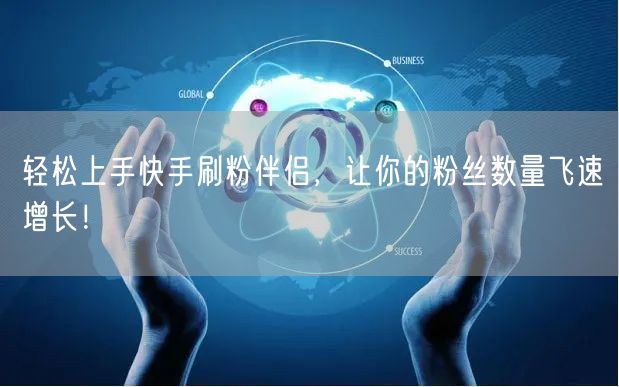 轻松上手快手刷粉伴侣，让你的粉丝数量飞速增长！